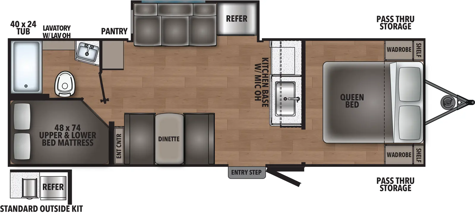Shasta I 5 Edition & Compact 525RS Floorplan